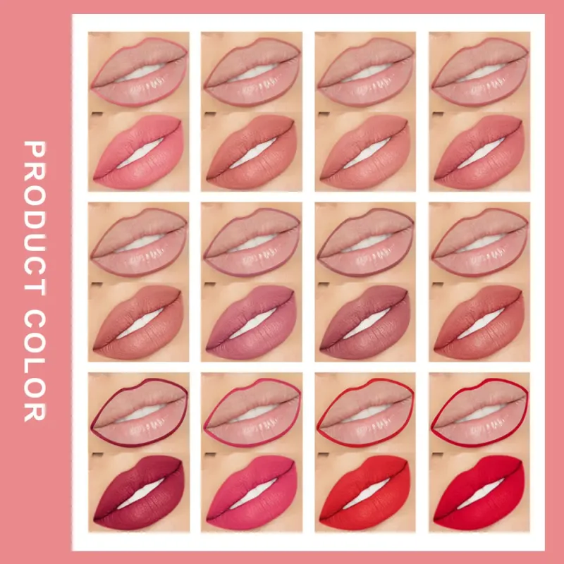 Lip Liner Lipstick Pen Waterproof Long-Lasting Contouring Lip Pencil Matte Finish Beginner Automatic Lip Liner Bean Paste Color Contouring Pen Automatic Rotating Lip Liner — image 7
