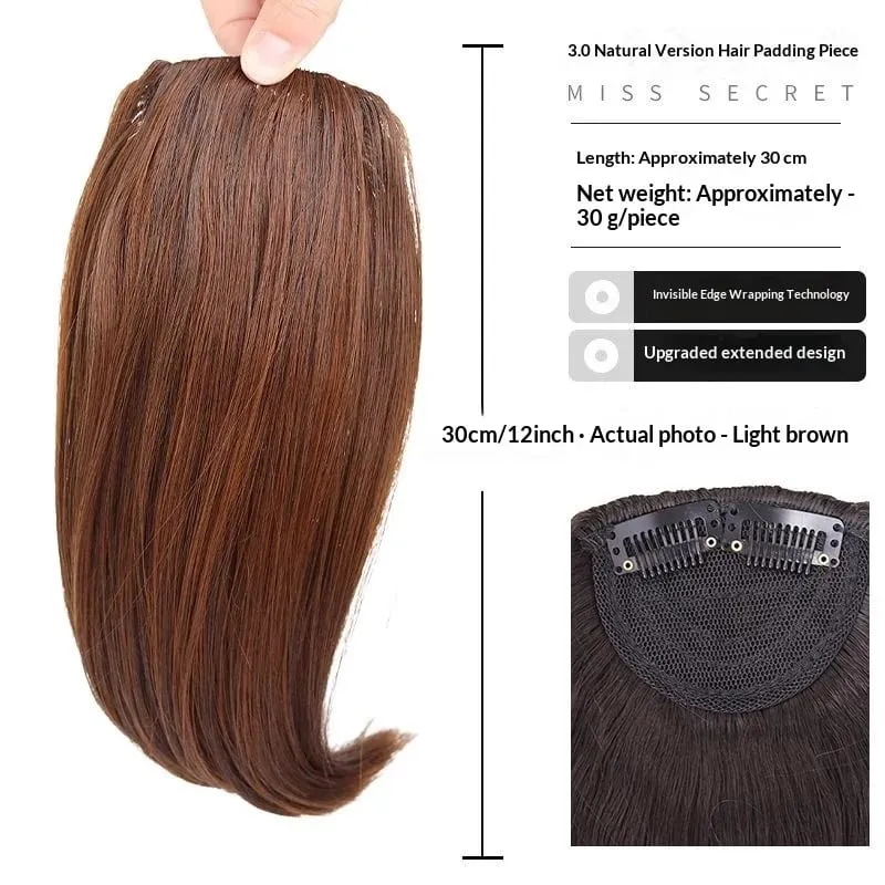 Synthetischer High-Crown-Haaraufsatz für Damen mit unsichtbarem Clip-In-Design. Natürlich aussehendes Volumen – für schütteres Haar — image 13