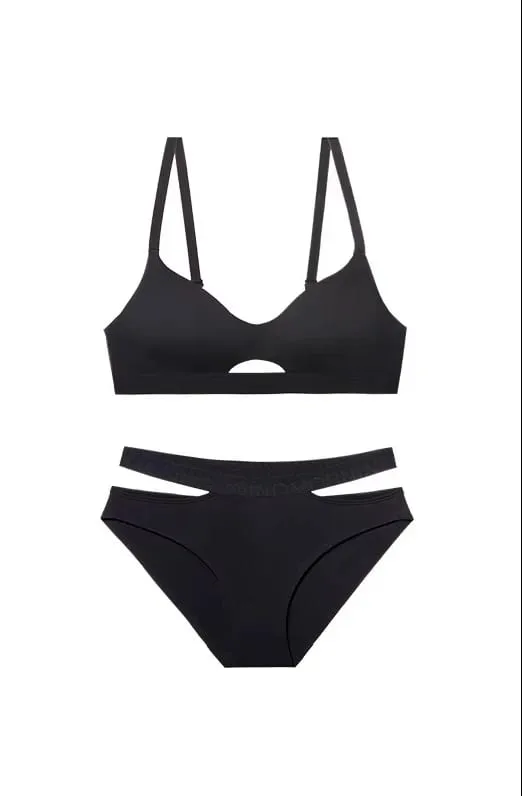 US Light Sports Push-Up Bra Anti-Sagging Seamless Racerback Bralette Set No Wire for Small Bust Women Autumn Winter — image 15