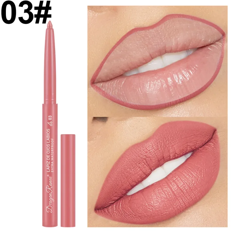 Lip Liner Lipstick Pen Waterproof Long-Lasting Contouring Lip Pencil Matte Finish Beginner Automatic Lip Liner Bean Paste Color Contouring Pen Automatic Rotating Lip Liner — image 11