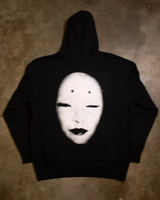 Harajuku Horror Face Hoodies Oversized Mens Womens Zipper Hoodie Hip Hop Couples Unisex Y2k Street Sweatshirt