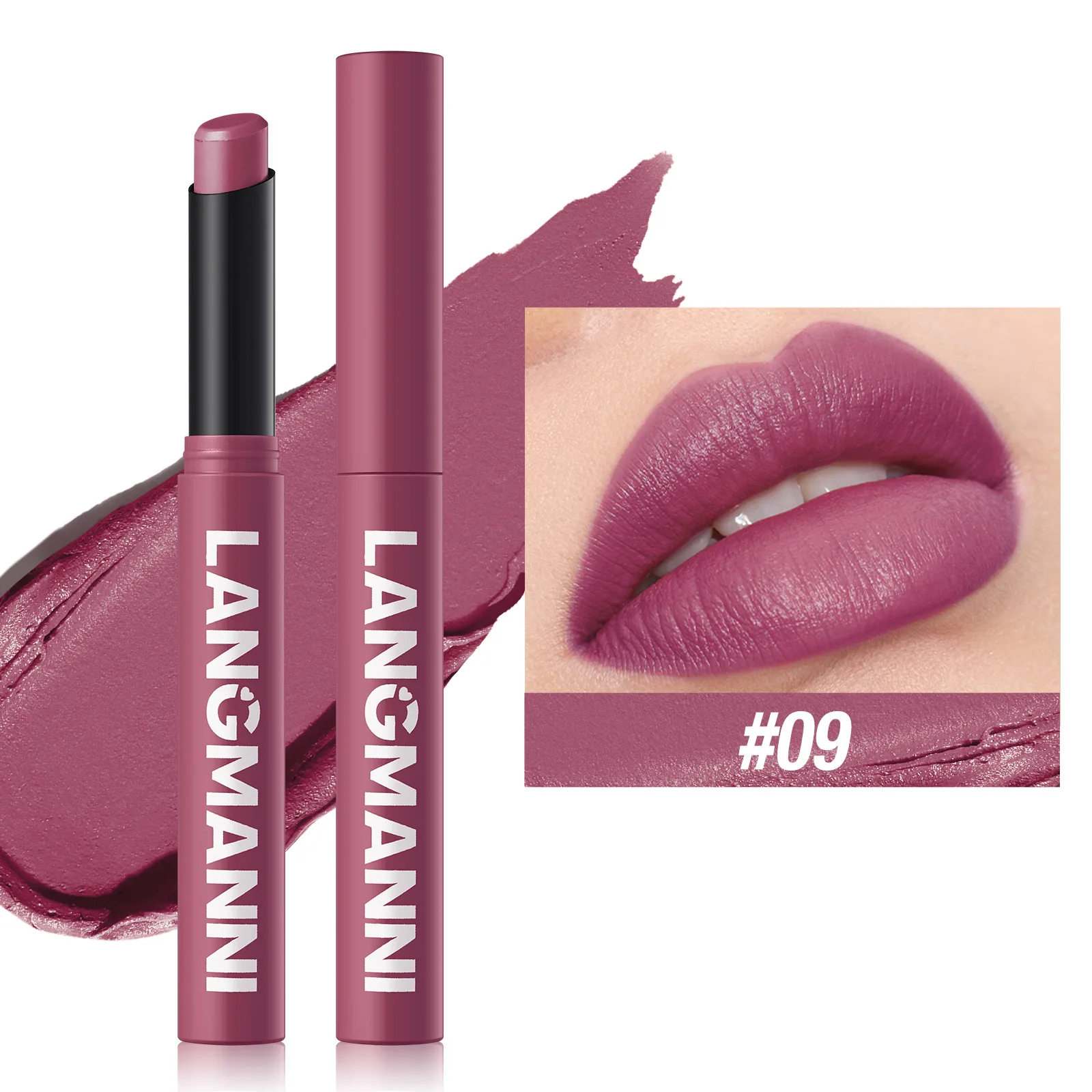 New Rotating Velvet Matte Lipstick Long Lasting Waterproof Lipstick Non-Stick Cup Lip Stain Tint Cosmetics Pencil Liner Makeup — image 17