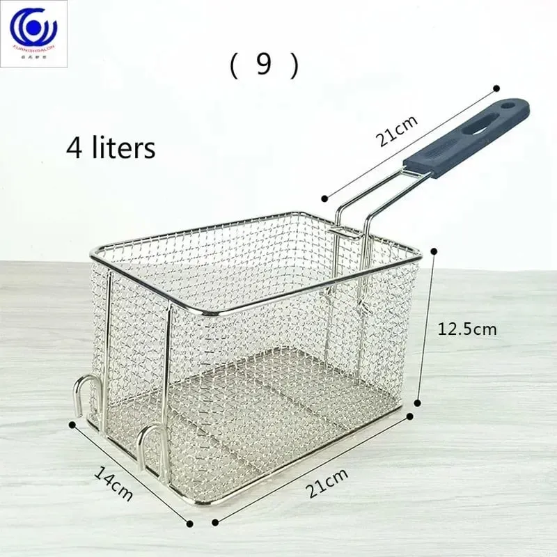 Stainless Steel Fryer Screen French Fries Frame Square Filter Net Encrypt Colander Shaped Frying Basket Fryers Meshed — image 6