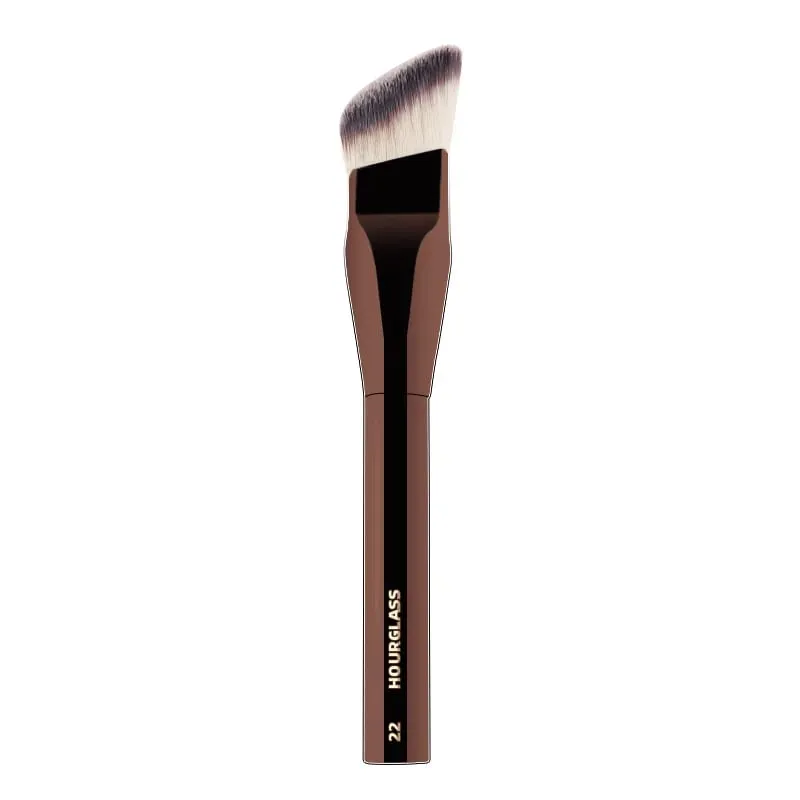 1pc #22 Smooth Edge All Over Foundation Makeup Brush Wedge Liquid Foundation Make Up Brush Face Base Metal Handle with box — image 1