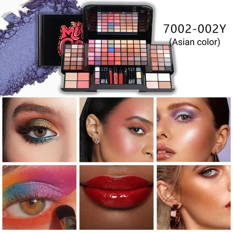 56Pcs Makeup Starter Kit Professional Makeup Set With Makeup Case Holiday Beauty Gift Set Starter Cosmetics Full Kits For Women — image 9