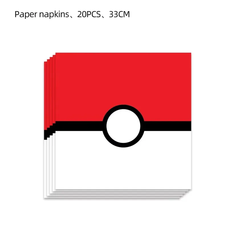 Pokemon Birthday Party Disposable Party Plates Pikachu Theme Tablecloth Character Balloon Birthday Decoration Baby Shower Suppli