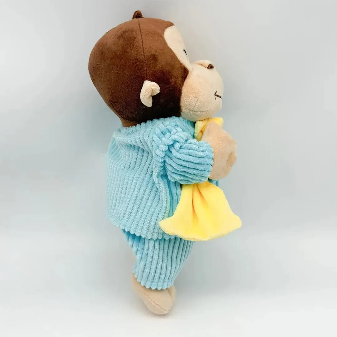 New Anime Fire Dept Firefighter Curious George Plush Cute Baby Curious George Monkey Plush Soft Animals Plushie Pillow Doll Toy