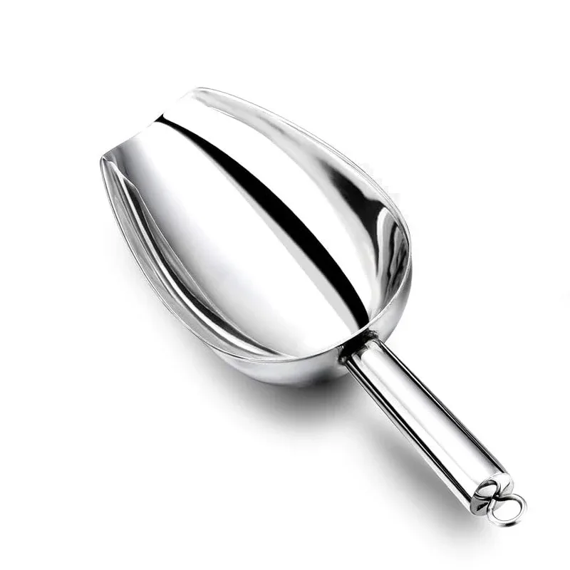 Stainless Steel Ice Shovel Multifunctional Ice Flour Sugar Scoop with 5/8/12 Ounce Ice Scooper for Ice Maker Bar Kitchen Tool — image 8
