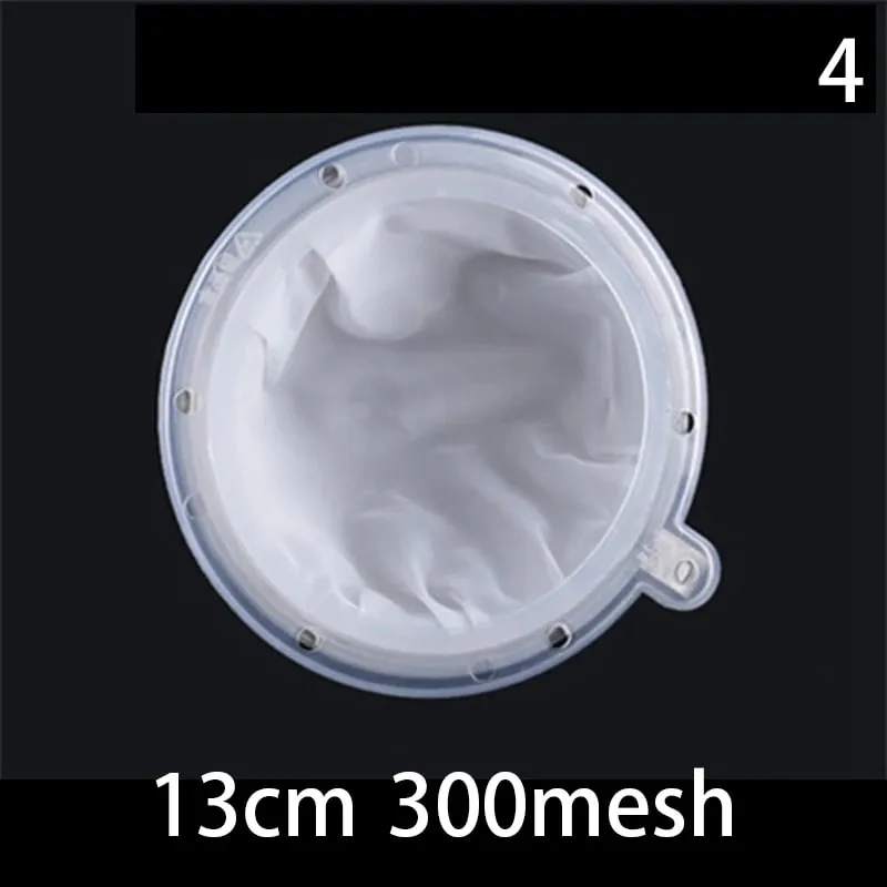 1pc 100/120/200/300/400/450 Mesh Nylon Filter Stainless Steel Funnel For Fruit Milk Traditional Chinese Medicine Oil White Wine — image 10