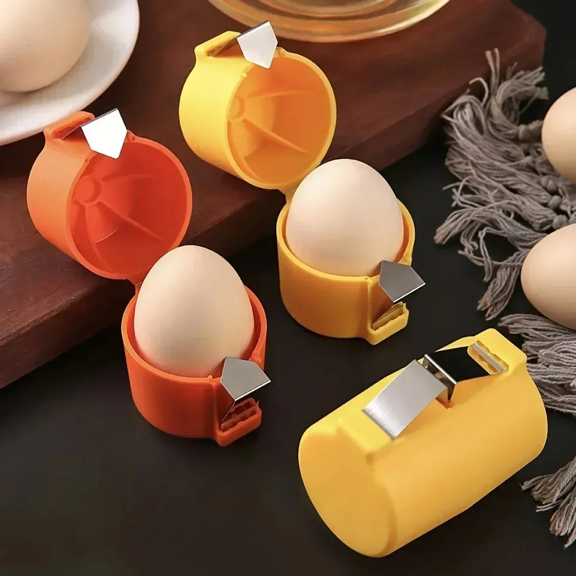 1/3pcs-New Egg Shell Opener Press Egg Shell Separator Portable Egg Opener Kitchen Handheld Egg Shell Crusher Household — image 9
