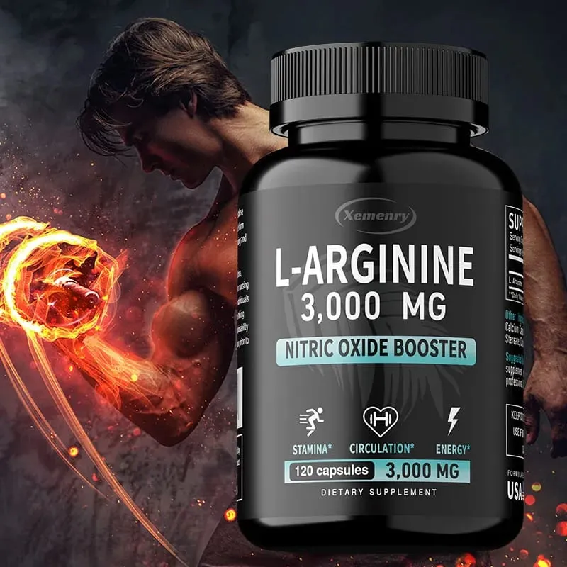 L-Arginine - Supports Muscle Growth Promotes Blood Circulation and Enhances Immunity Improves Endurance and Performance — image 2
