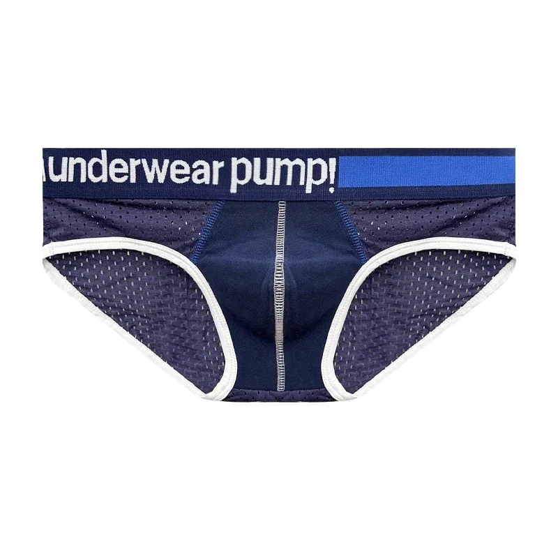 남자의 낮은 허리 슬리밍 메쉬 팬티 U 볼록한 주머니 탄성 허리띠 통기성 다채로운 Jockstrap 속옷