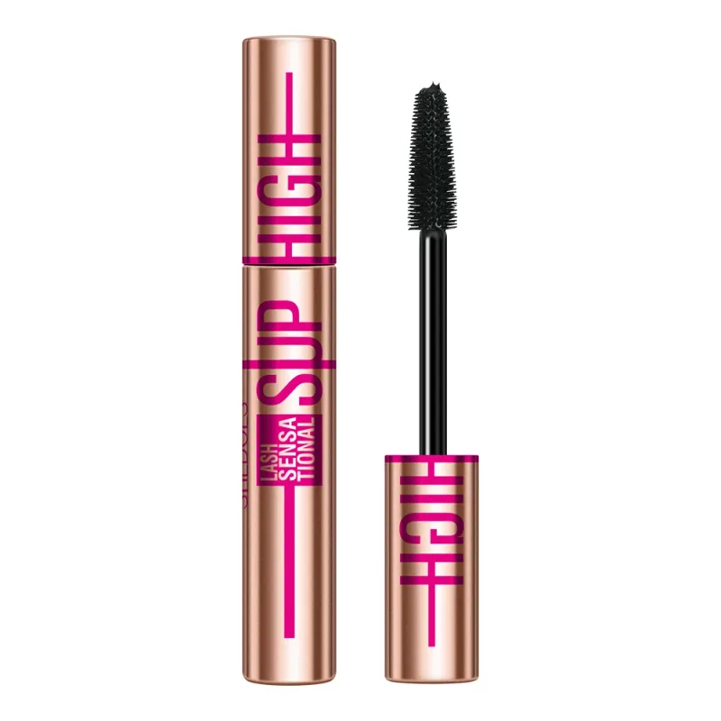 Super høj 4D vandtæt mascara - volumengivende krølle- og forlængelsesformel Smudsikker, langtidsholdbar sort mascara