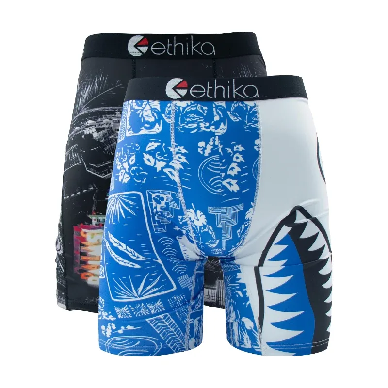 2Pcs Men Boxershorts Mesh Breathable Crotch Mens Panties Men Underpants Underwear Plus Size Men's Boxers Briefs Trunks