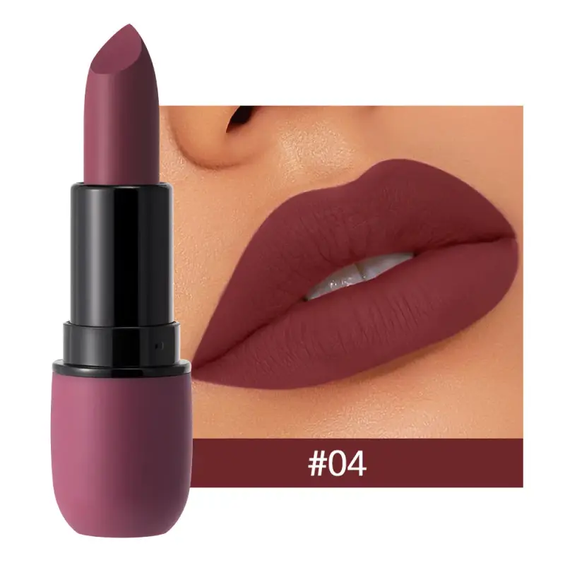 6 Colors Sexy Matte Lipstick Waterproof Long Lasting Color Rendering Non-stick Velvet Lips Contour Pencil Woman Makeup Cosmetics