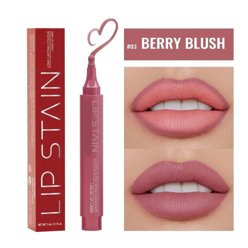 6 Colors Liquid Lip Liner Pencil Long Lasting Nude Lipstick Matte Lip Liner Stick Non-stick Cup Natural Lips Contour Pen Makeup — image 8