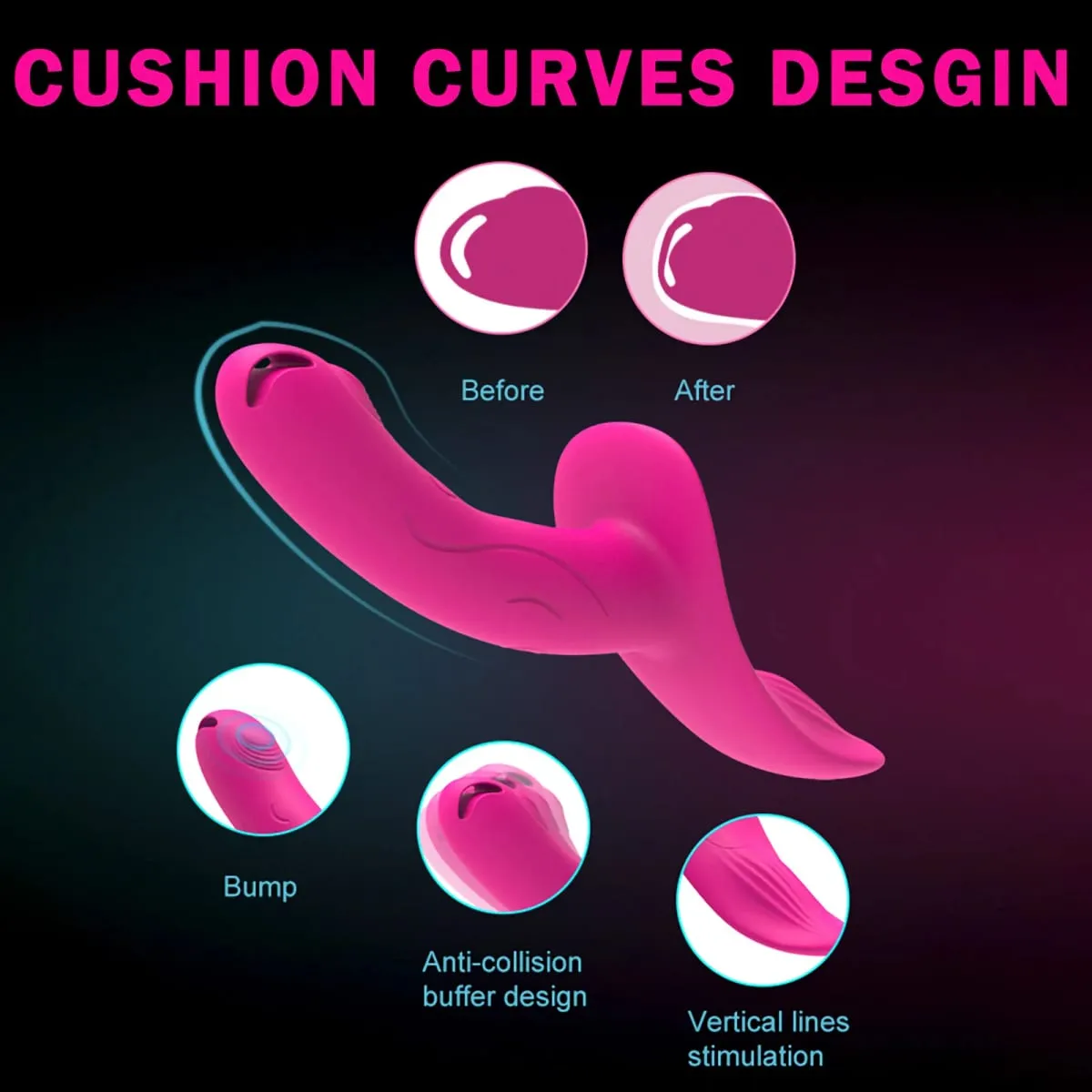 7 Speeds Wearable Double Vibrators For Women Lesbian Couples USB Rechargeable Strapless Strap on Dildo Female Adults Sex Toys — image 3
