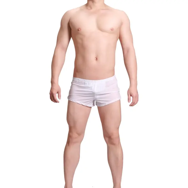 Mens Underwear Ice Silk Boxer Shorts homme Solid Mid-rised U Convex Pouch Underpants Cueca Men's Arrow Pants Plus Size M-XXL — image 5