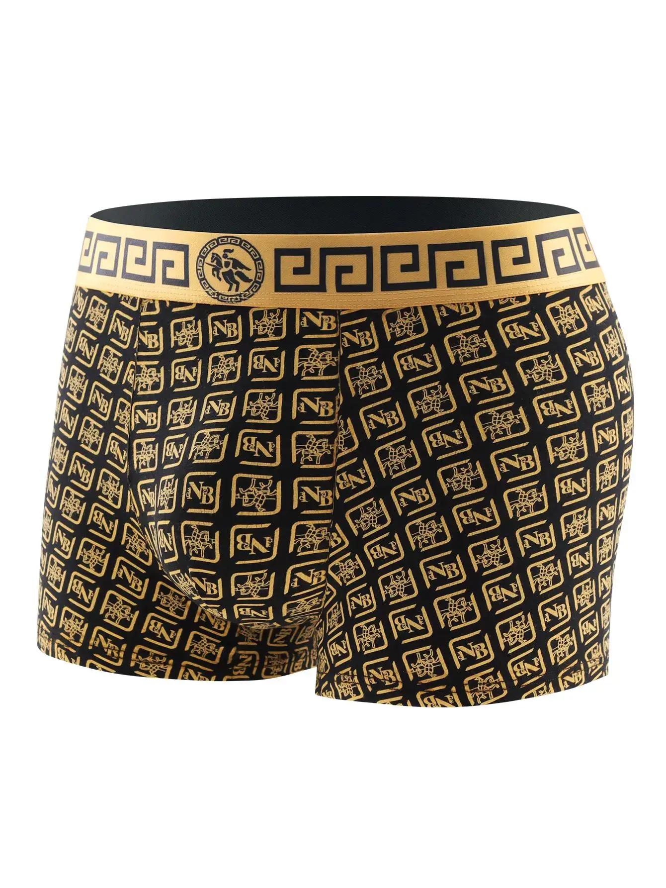 4 pezzi: slip intimi da uomo, boxer con stampa di tendenza, slip da uomo eleganti e di tendenza, boxer standard traspiranti — image 2