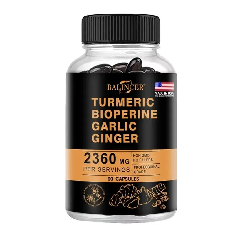 Curcumin Inflammation Support Black Pepper for Maximum Absorption Natural Premium Joint Flexibility and Muscle Health Support