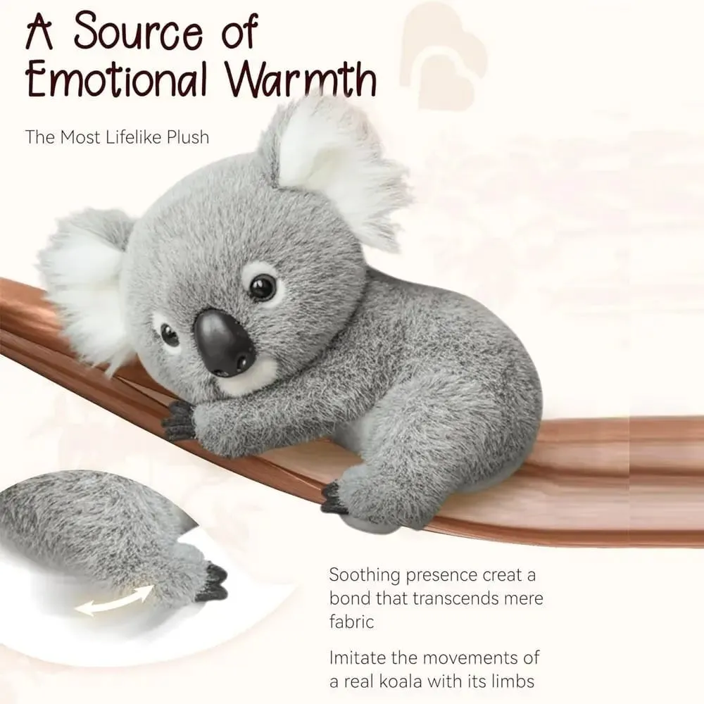 Soft Koaly Plush Toy Cute Mimics Natural Movement Stuffed Toys Emotional Support Plush Pillow for Emotional Support