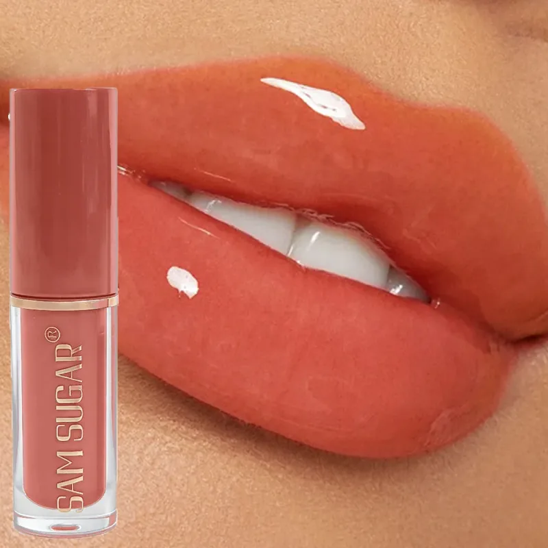 Long Lasting Plumping Lip Gloss Moisturizing Waterproof Non Stick Cup Water Gloss Liquid Lipstick Mini Lip Gloss Makeup Cosmetic — image 2