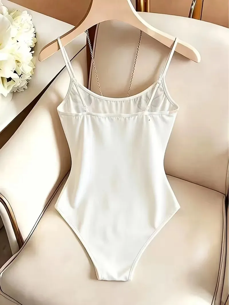 Elegant Butterfly Floral Embroidery Bodysuit Women Spaghetti Strap Slim High‑Cut One‑Piece Bodycon Jumpsuit — image 5
