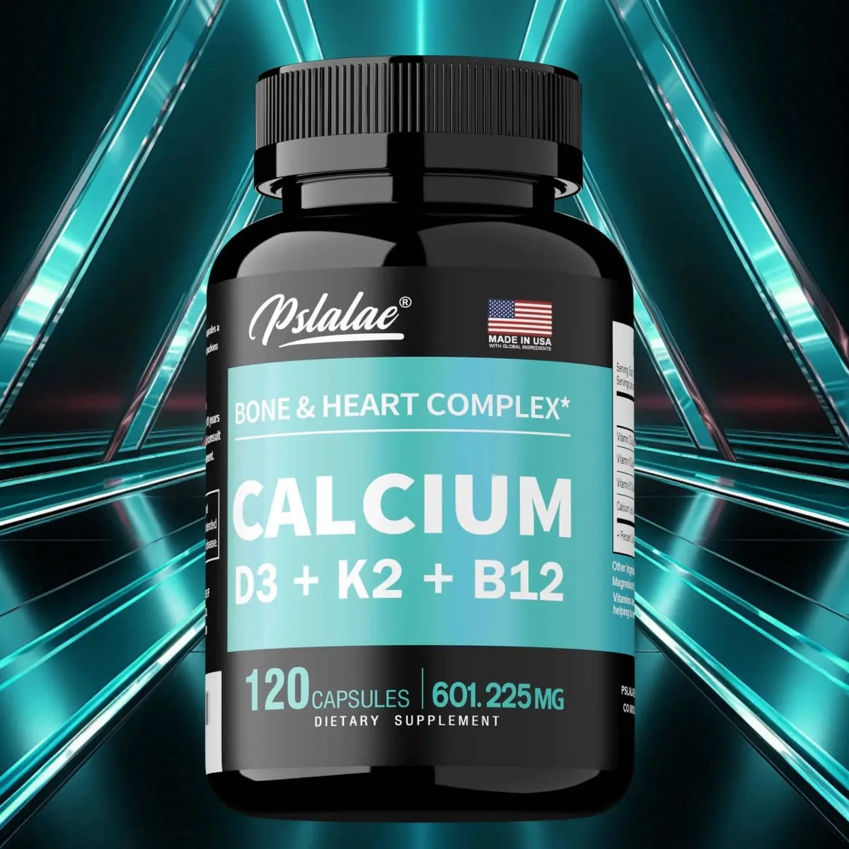 4-in-1 Calcium Supplement with Vitamin D3 K2 B12 - Supports Bones Teeth Heart and Immune System Function — image 1
