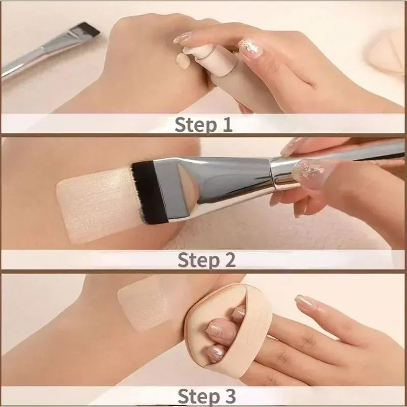 1Pc Ultra Thin Foundation Brush Lightweight Thin Face Contour Brushes Flat Contour Brush Blending Foundation Cream Make Up Brush