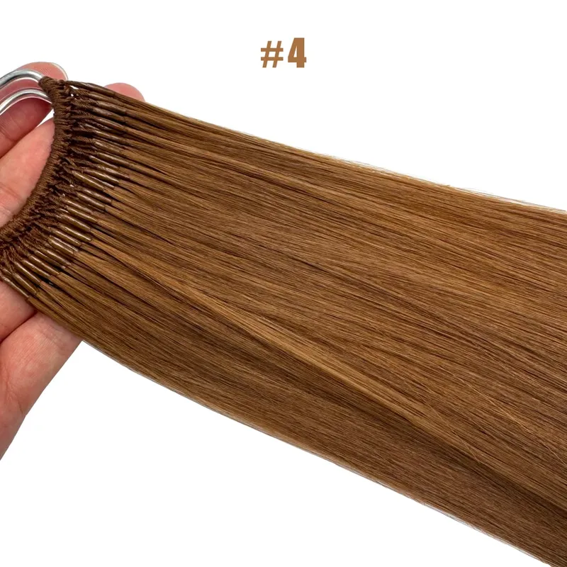 Straight Korea Popular Cotton String Twins Tip Hair Extensions Brazilian Remy Hair 0.5G/Pcs Keratin I-Tip Human Hair For Woman — image 13