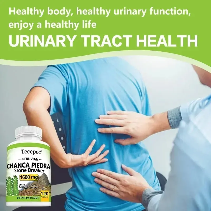 Chanca Piedra 1600 Mg - Kidney Stone Crusher Urinary Tract Support Liver Health Promote Metabolism Non-GMO 120 Capsules — image 6