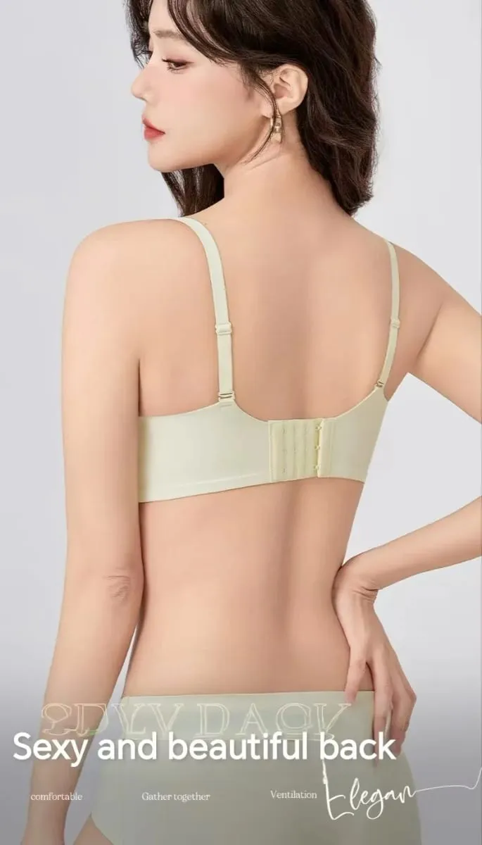 Sexy Seamless Push Up Lingerie For Women Small Breast Gathering Show Big Collect Auxiliary Breast Comfortable and Breathable Bra — image 4