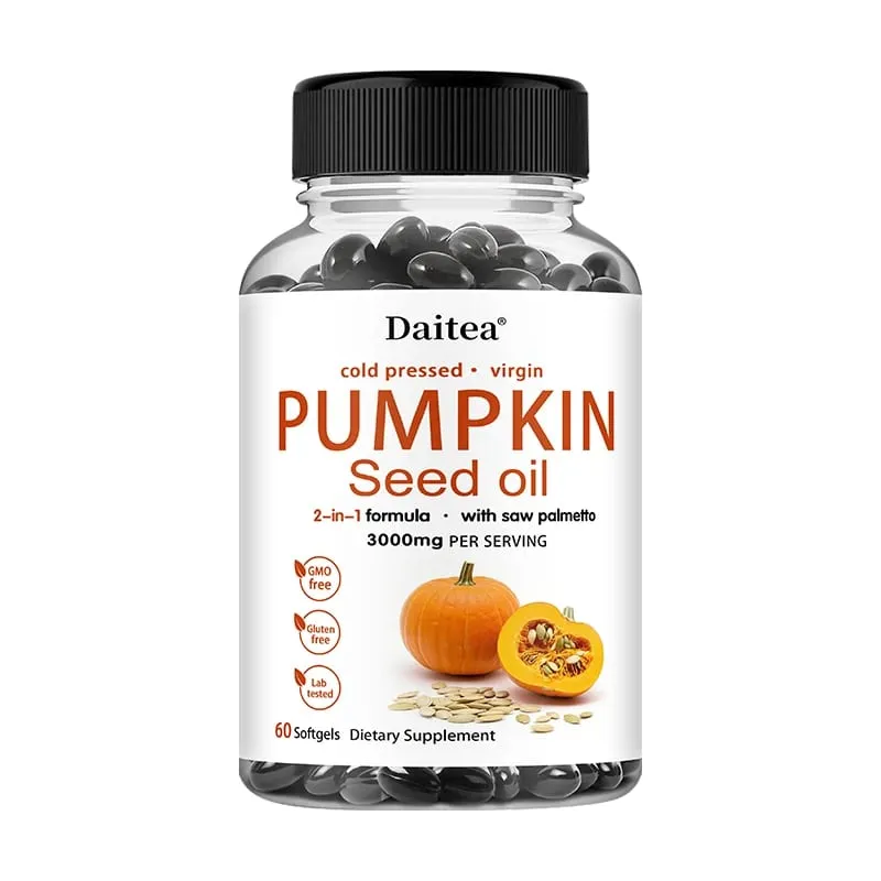 Ang Pumpkin Seed Oil + Saw Palmetto Extract ay Sinusuportahan ang Prostate at Urinary System Health Pangangalaga sa Buhok Anti-Paglalagas ng Buhok Kalusugan ng Lalaki — image 9