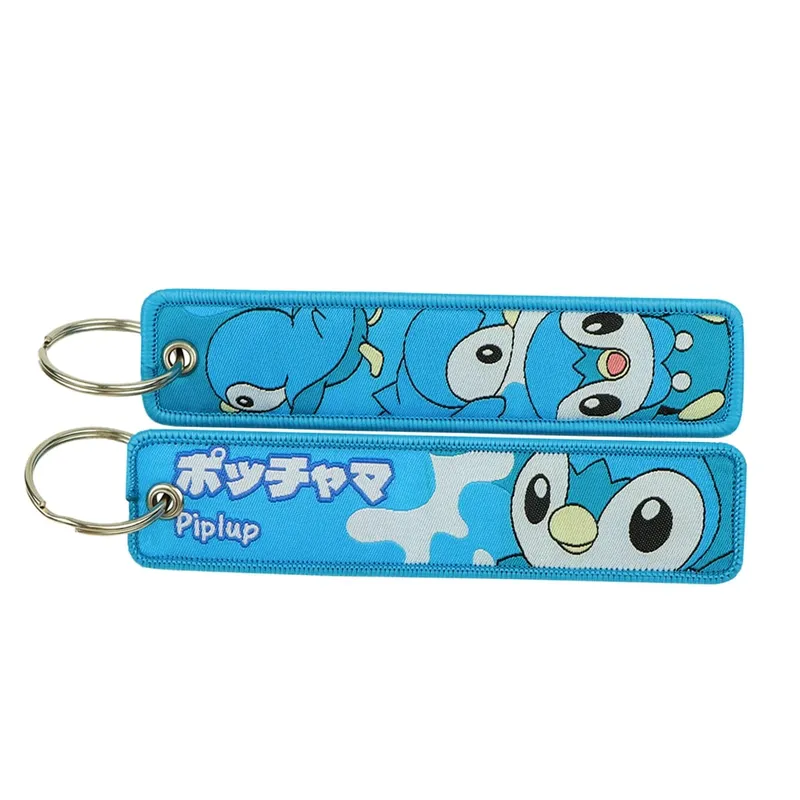 Japanese Anime Elf Monsters Keychain for Cars Backpack Key Holders Embroidery Keyrings Key Tag Jet Tag Accessories Gifts 1pcs — image 11