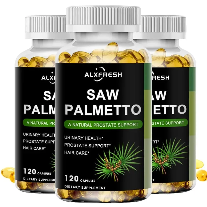 Alxfresh Saw Palmetto Supports Antioxidant Function Prostate Function and Urinary Tract Health to Support Men Health Hair Growth