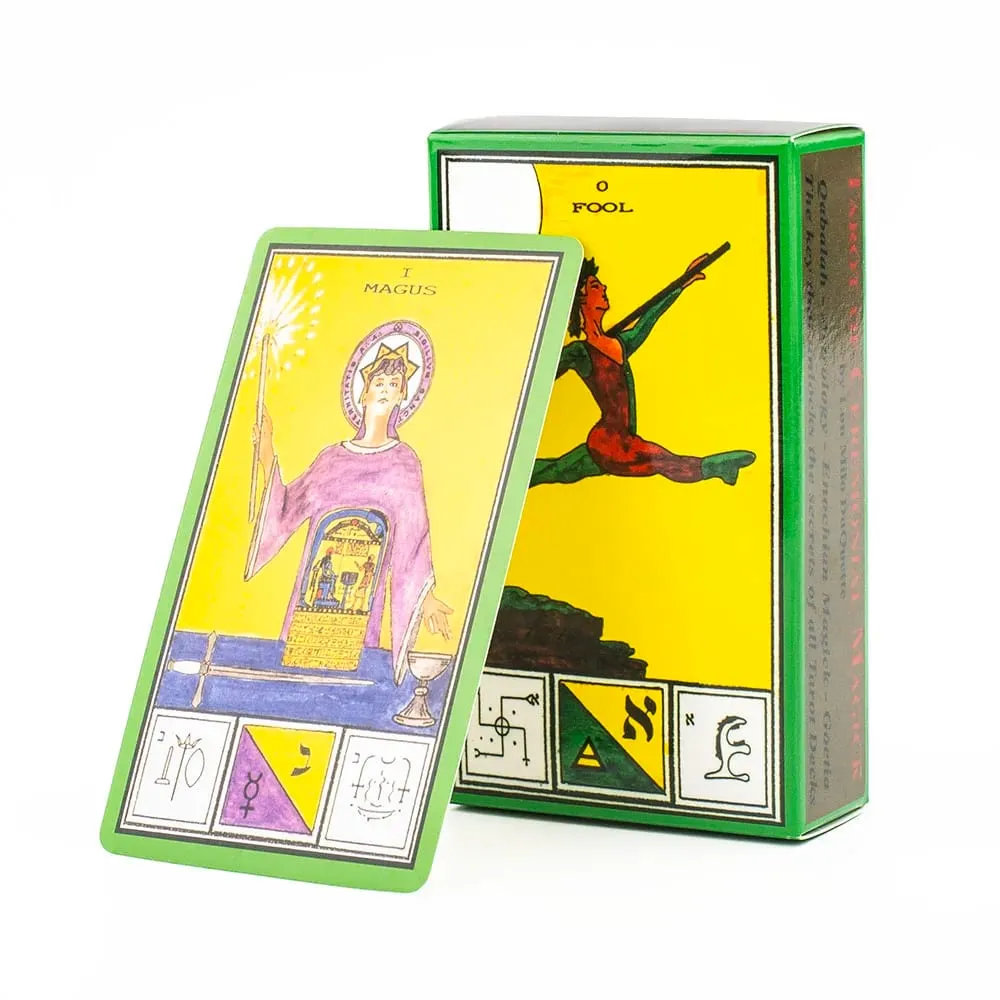 80Pcs Tarot Deck Ceremonial Magick Cards A Pictorial Synthesis Three Great Pillars of 3rd Edition 10.6*6.3cm Board Game — image 1