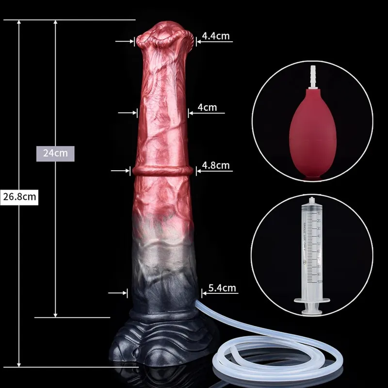 Fışkırtma At Anal Yapay Penis Canavar Sahte Penis G-spot Stimülatörü Mastürbasyon Butt Plug Horoz Seks Oyuncak Kadın Erkek Flört — image 8