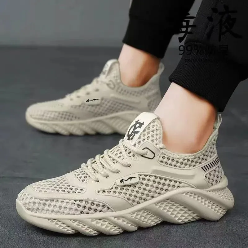 Neformální obuv pro muže Všestranná Pohodlná síťovina měkká podrážka Běžecké botyHollow Out Outdoor Trendy Pánská sportovní obuv