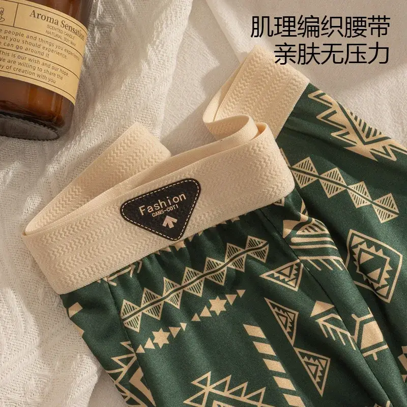 Men's Boxer Retro Ethnic Style Comfortable Smooth Fabric Briefs Vintage Print Elastic Underwear for Man Lingerie Flat Underpants — image 14