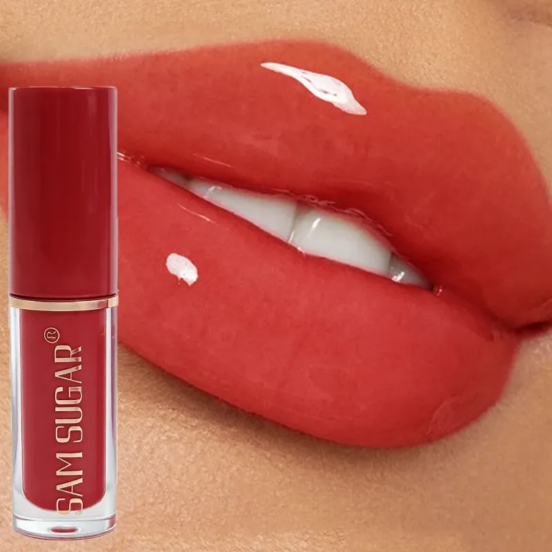 Long Lasting Plumping Lip Gloss Moisturizing Waterproof Non Stick Cup Water Gloss Liquid Lipstick Mini Lip Gloss Makeup Cosmetic — image 9
