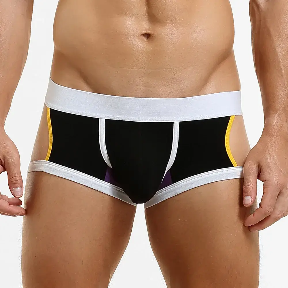 Men's Low-Waist U-Shape Flat Briefs Underwear Trendy Side-Light Design Comfortable Innerwear for Men — image 21