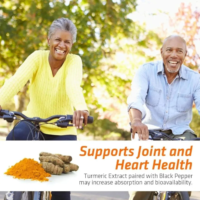 Curcumin Capsules Natural Joint Support with Black Pepper - Relieve Joint Pain — image 5