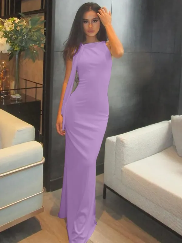 Hugcitar Fashion Solid O Neck Sleeveless Patchwork Sexy Bodycon Maxi Prom Dress Summer Women Clothes Party Festival Club Y2K — image 16