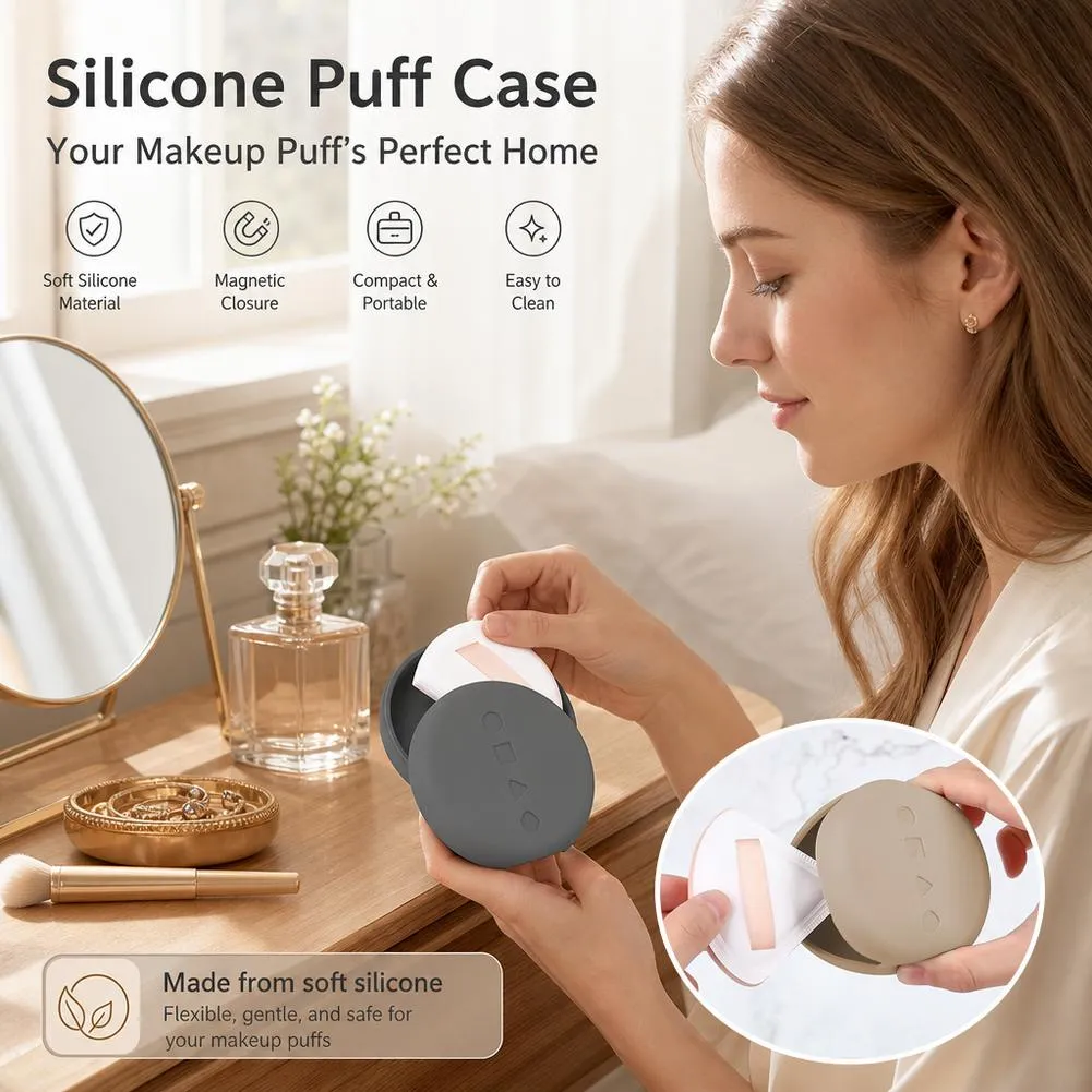 Silikone kosmetiske børster Opbevaringspose Rejse Makeup Børste Holder Makeup Svampe Etui Bærbart Makeup Værktøj Organizer — image 6