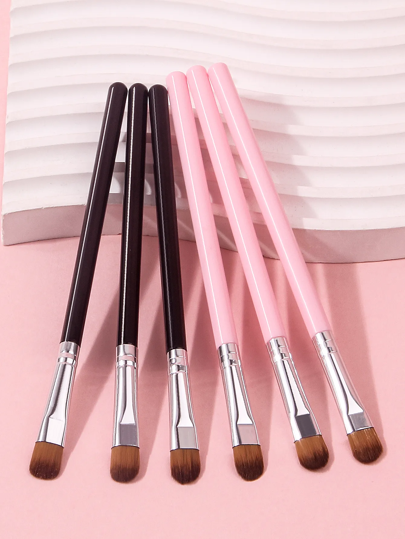 6PCS Multifunctional Eyeshadow Brush Set Precision Detailing Concealer Blending Shading Brushes for Makeup & Nail Art Tools