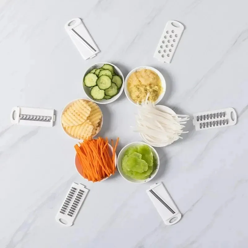 New 7/9 in 1 Vegetable Cutter Multi-Functional Potatoes Manually Cut Shred Slicer Grater Kitchenware Acceesories Tools — image 3