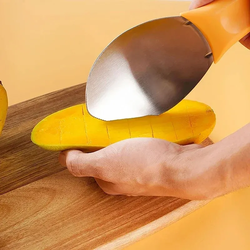 1 pz Mango Affettatrice Taglierina Multifunzionale Frutta Cucchiaio Anguria Coltello Da Taglio Mango DicingTools Mango Dadini Scoop Gadget Da Cucina