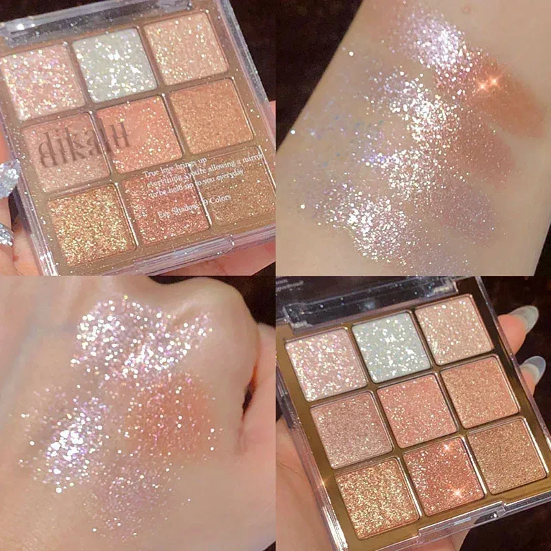 9-Grid Eyeshadow Palette Glitter Pearlescent Matte Acrylic Transparent Eye Shadow Makeup Long Lasting Women Beauty Cosmetics 1PC — image 19