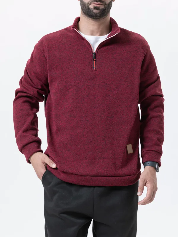 Men Sweatshirts Spring Thicker Pullover Half Zipper Pullover for Male Hoody Outdoor Sweatshir Autumn Solid Color Turtleneck Swea — image 16