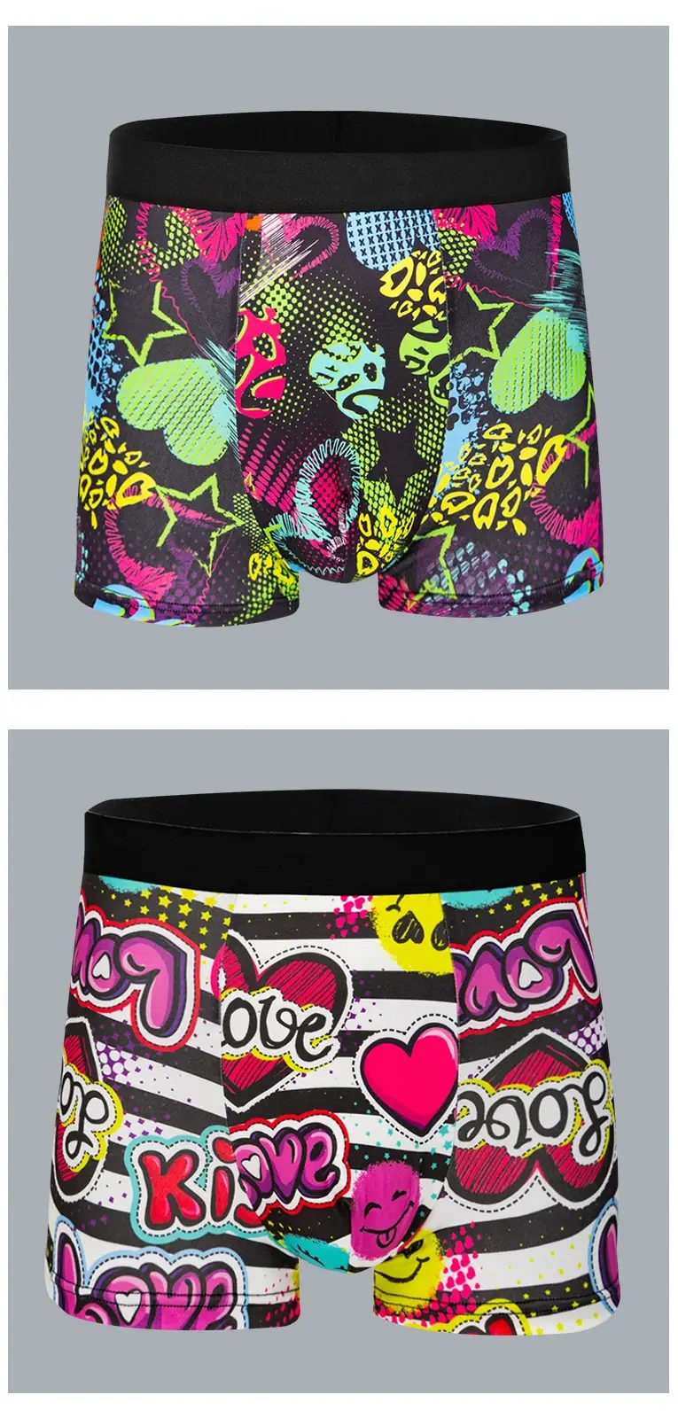 5-Pack Fashionable Men's Boxer Shorts, Comfortable, Soft, Fashionable, Printed, Casual and Versatile Men's Underwear — image 6